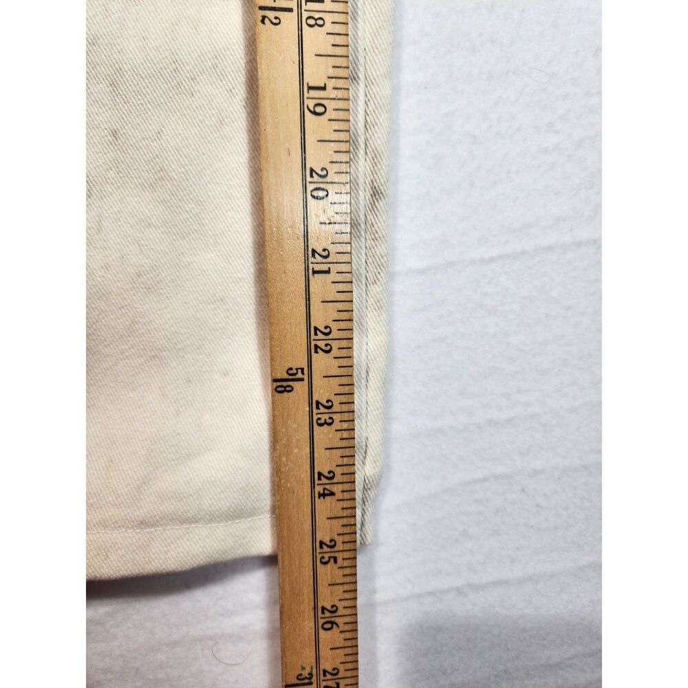 American Bazi Womens Cargo Ankle Pants Size M Off White Cream Utility Wide Leg - Picture 8 of 10